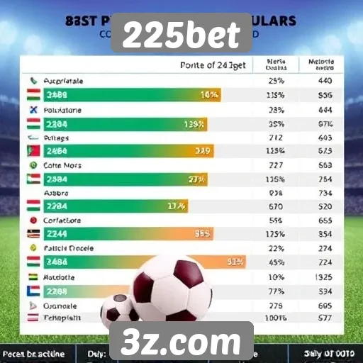 Estatísticas de popularidade do site 225bet entre jogadores